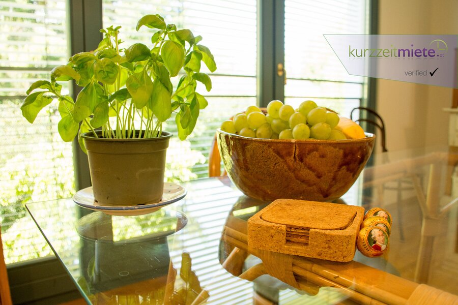 Still life on the glass table