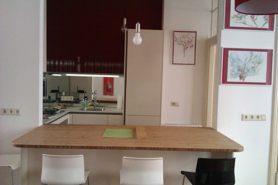 kitchen with kitchen-island