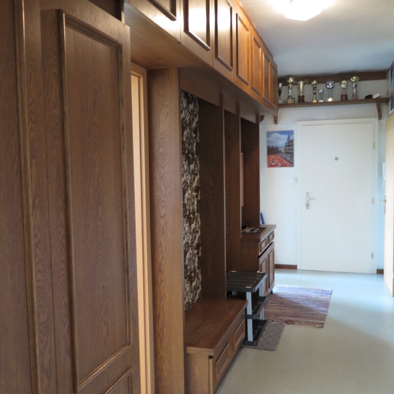 Entrance area with large built-in closet