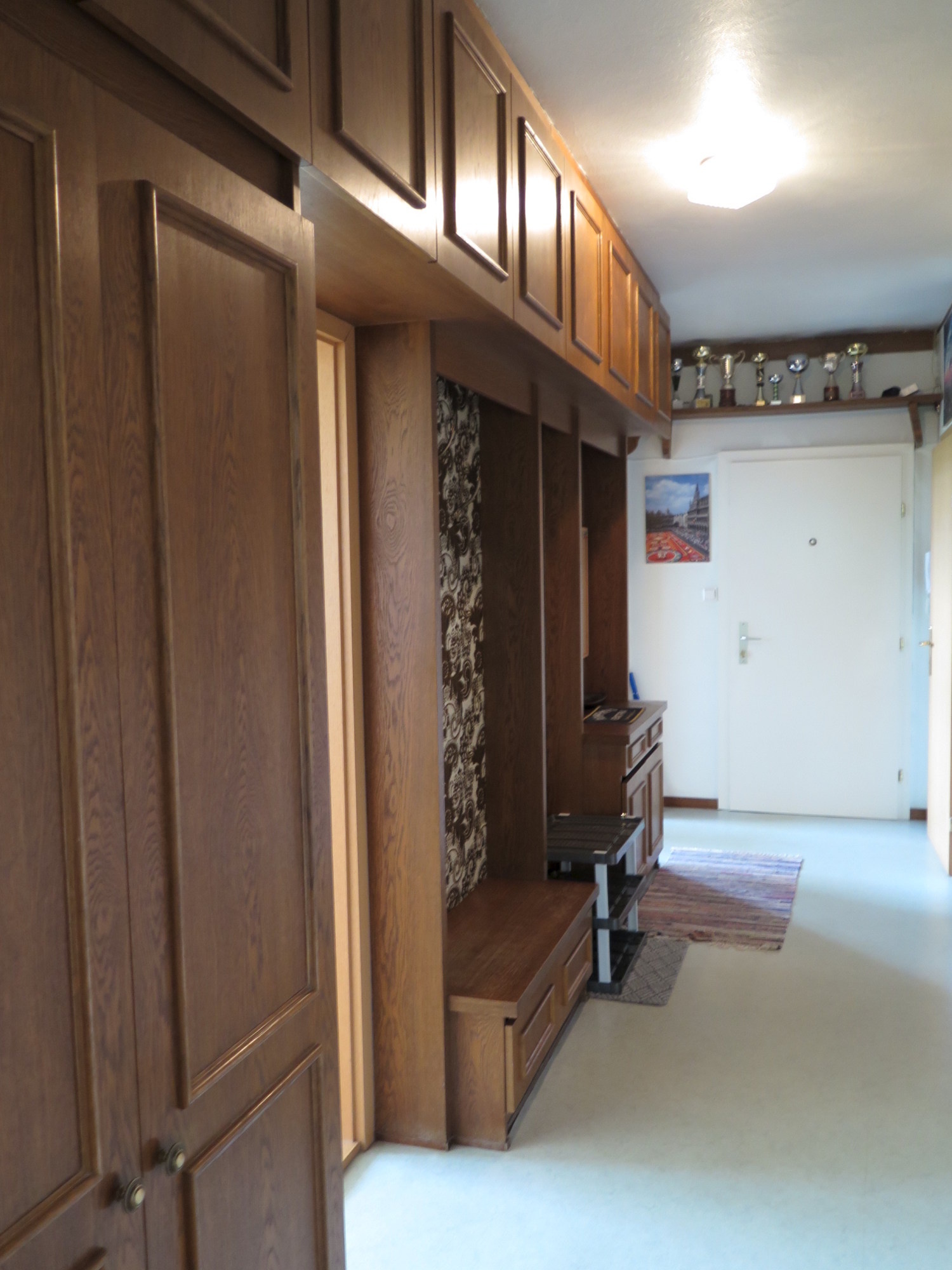 Entrance area with large built-in closet