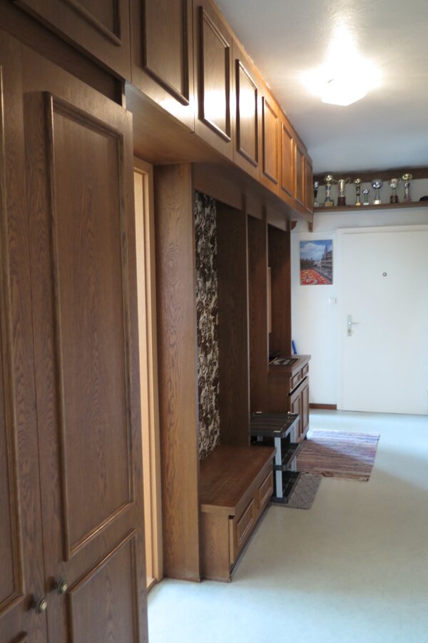 Entrance area with large built-in closet