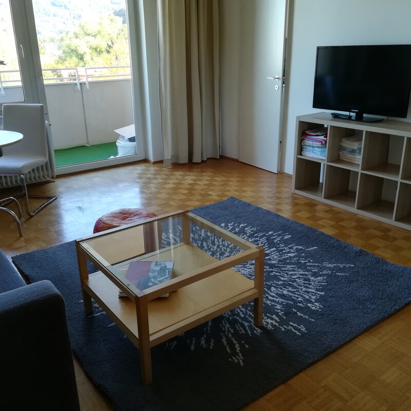 Wohnraum, Blick zum Balkon