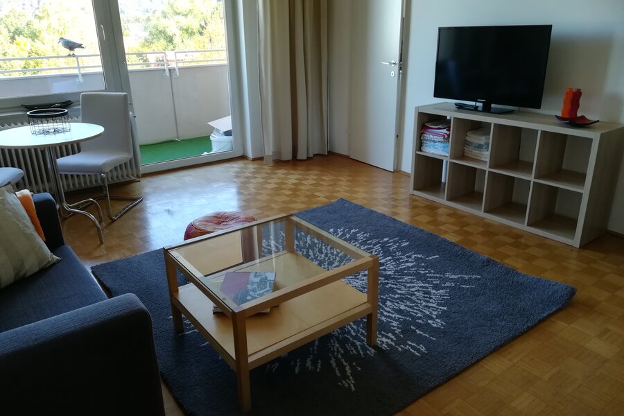 Wohnraum, Blick zum Balkon