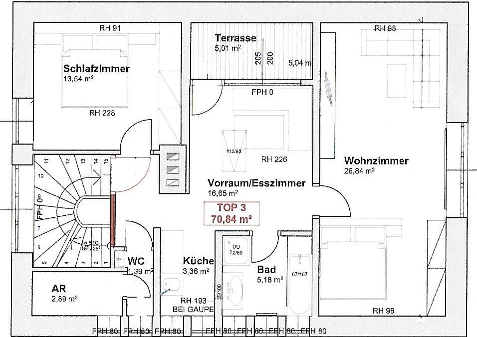 floor plan of the flat