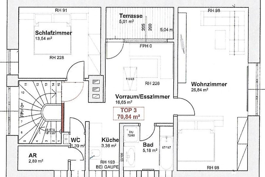 floor plan of the flat
