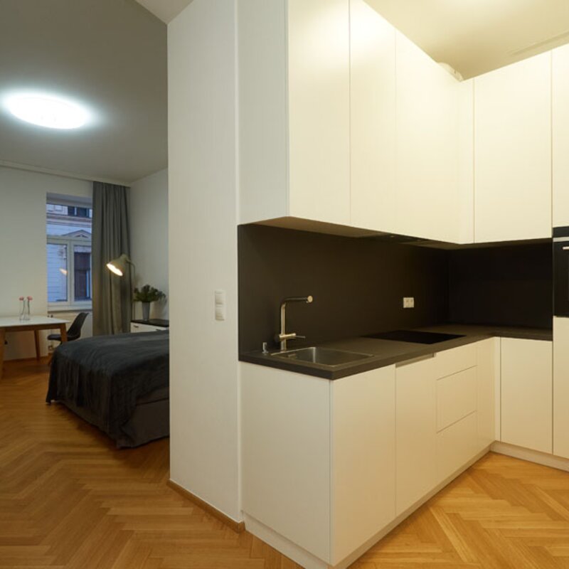 Küche und Wohnraum