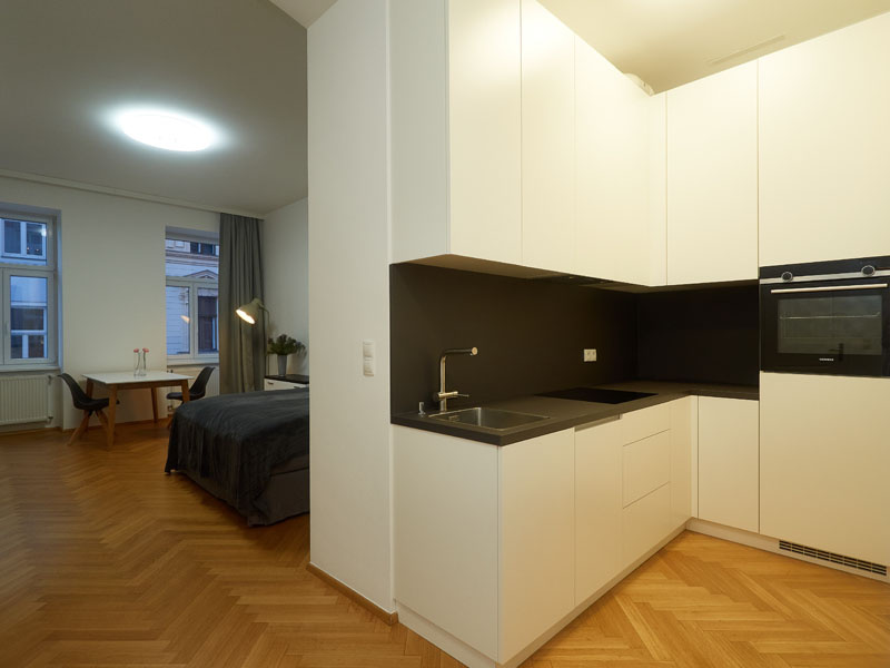 Küche und Wohnraum