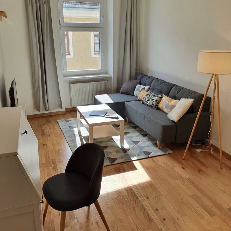 nähe Westbahnhof/ Mariahilferstraße provisionsfreie all-inclusive Kurzzeitmiete: Voll-Möblierte und ausgestattete 2-Zimmer Wohnung 