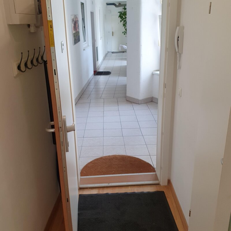 Blick aus der Wohnungstür