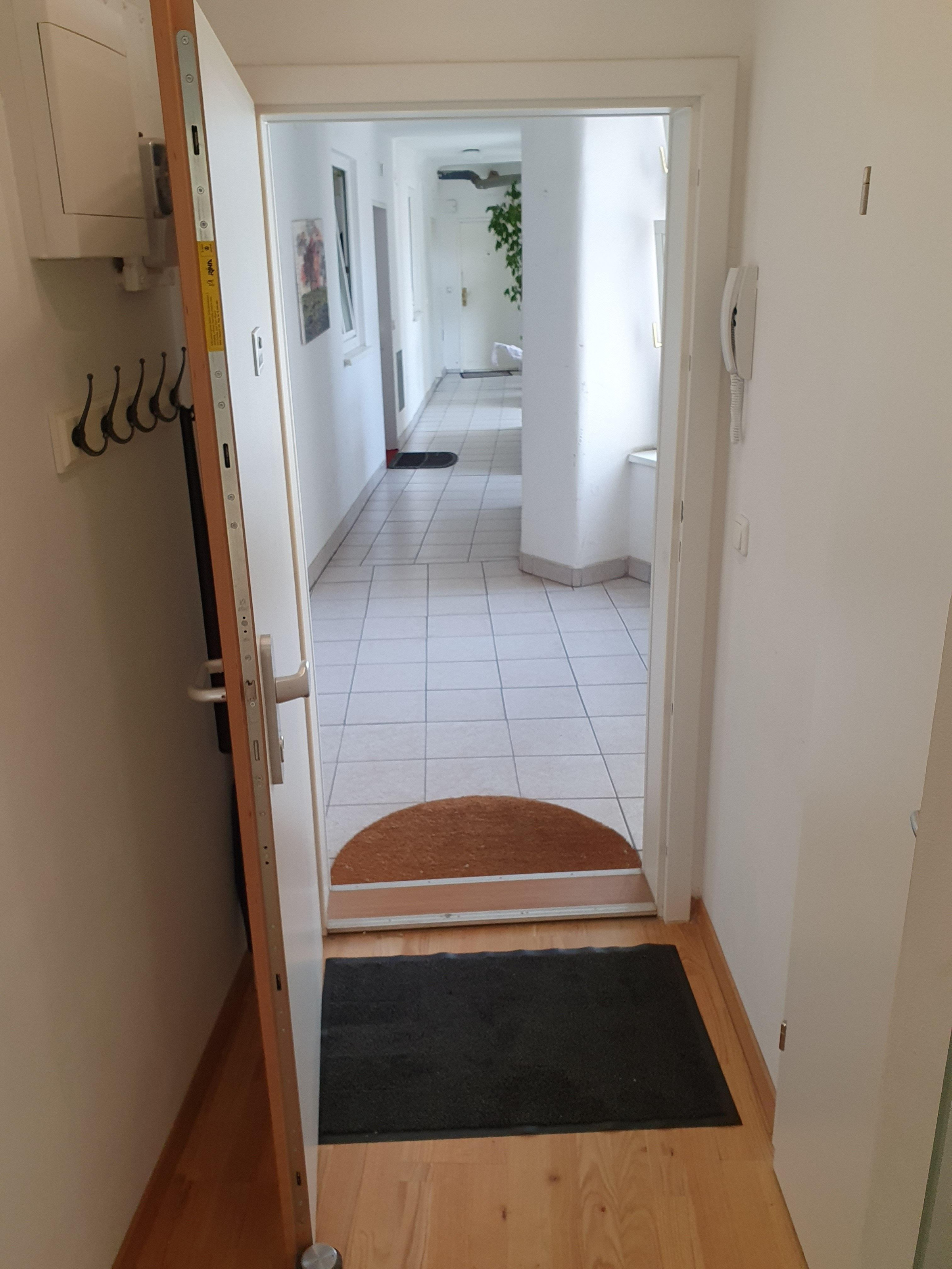 Blick aus der Wohnungstür