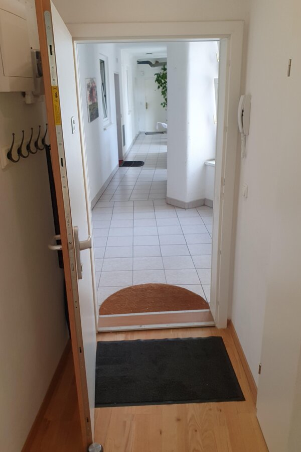 Blick aus der Wohnungstür