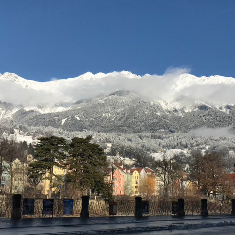 District of St. Nikolaus with view to Nordkette | © ©Inntour.at