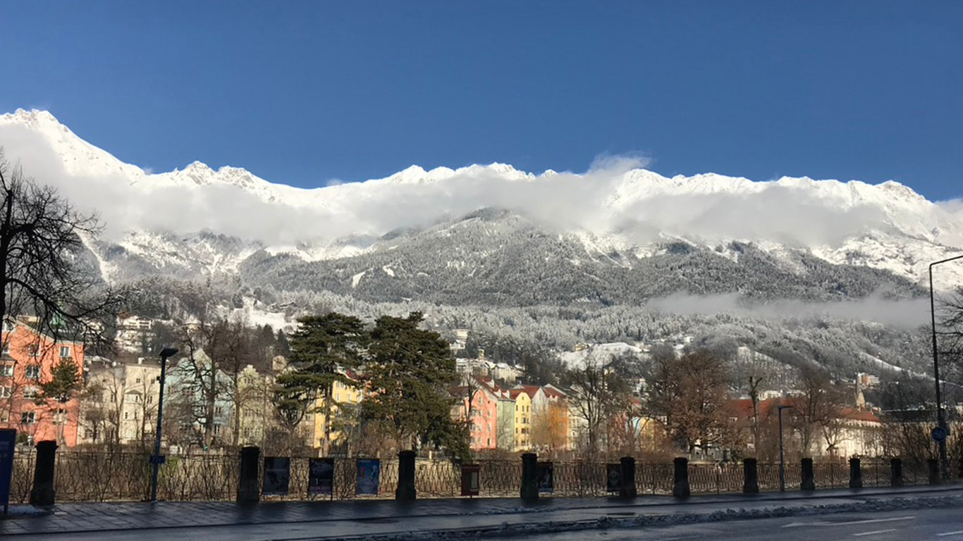 District of St. Nikolaus with view to Nordkette | © ©Inntour.at