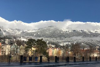 District of St. Nikolaus with view to Nordkette | © ©Inntour.at