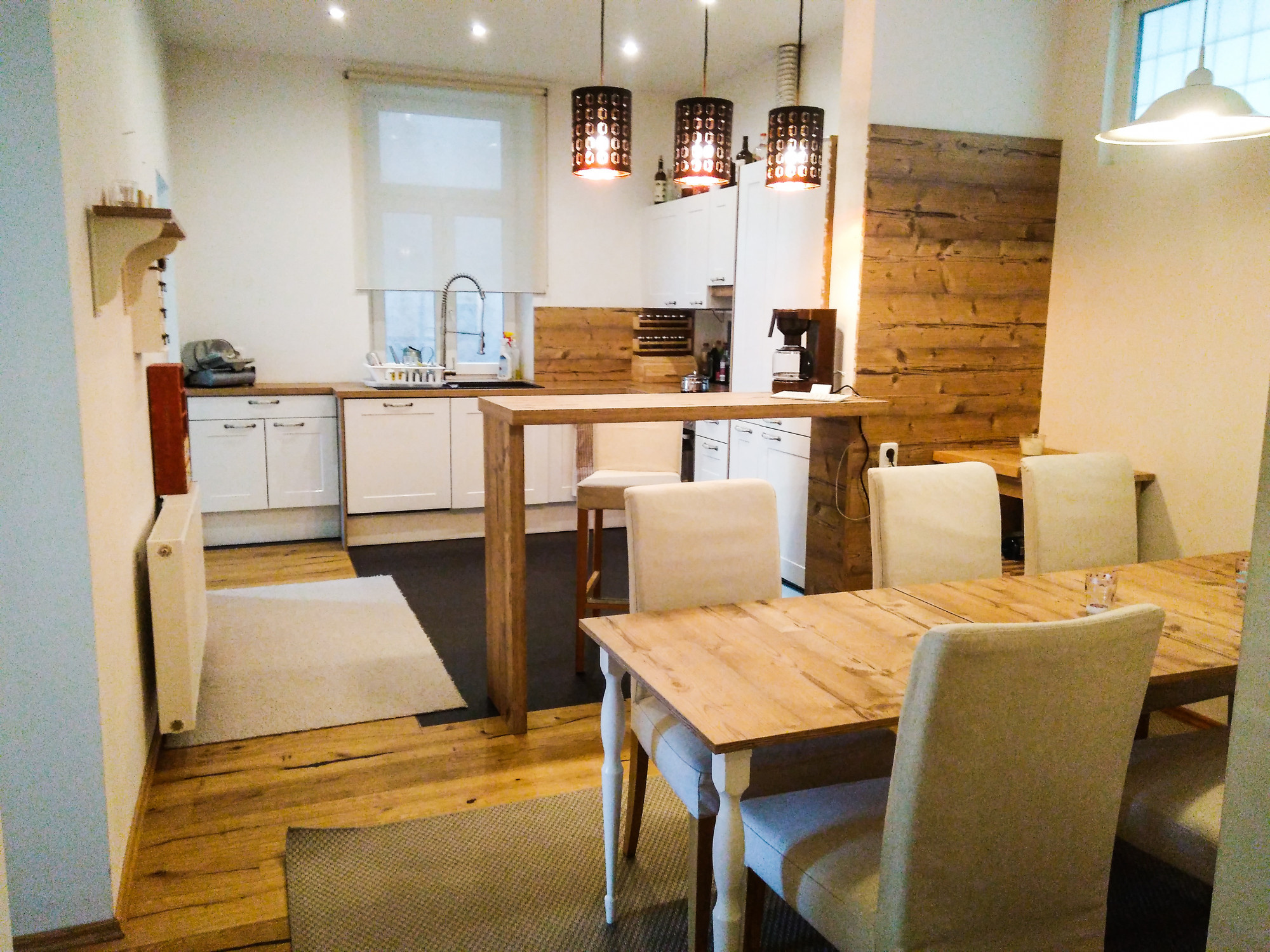 kitchen and dining