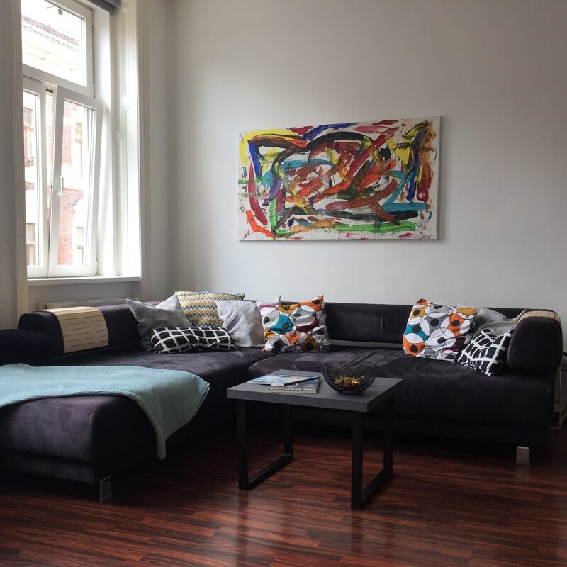 Big Cosby couch - also fine for guests to sleep on | © rl