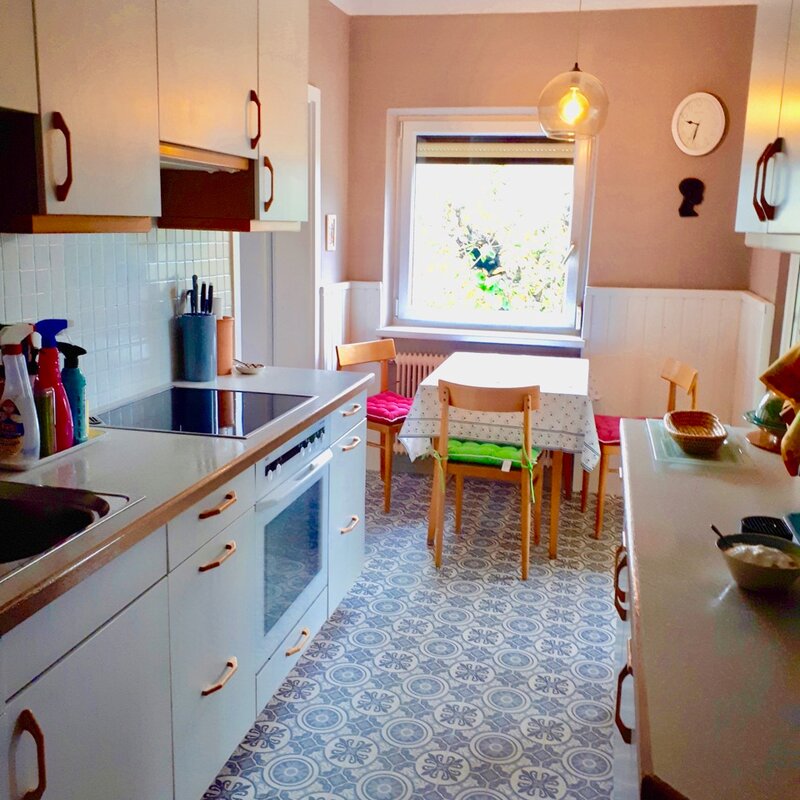 Kitchen with small dining room