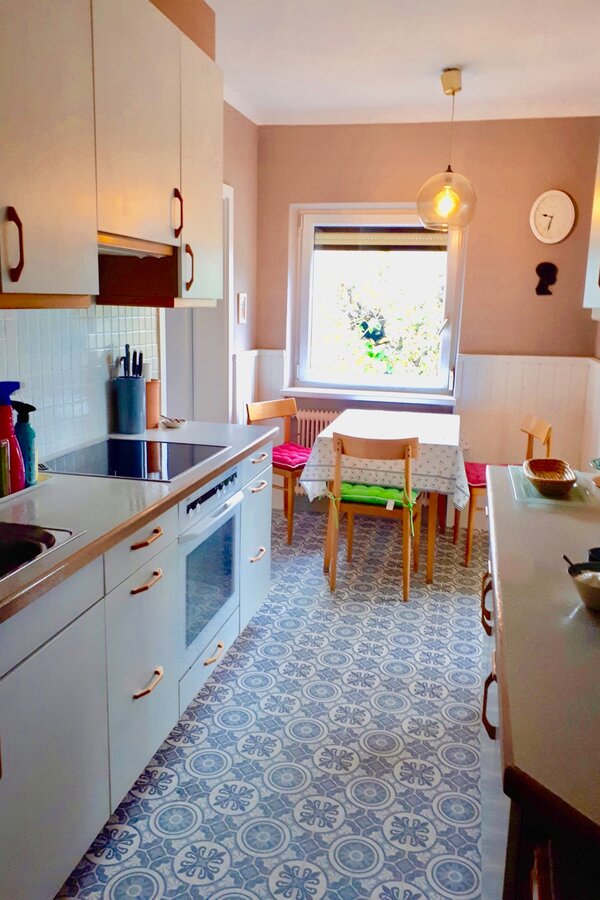 Kitchen with small dining room