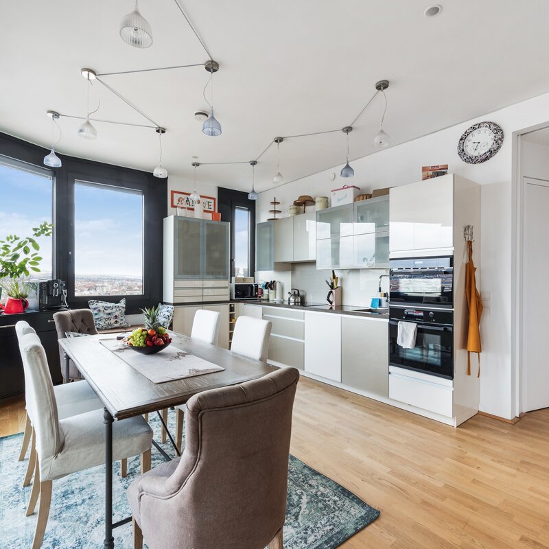 Vienna West View Living Kitchen | © Skyflats Vienna