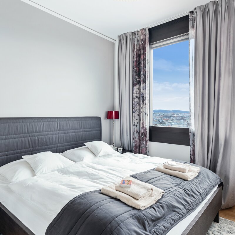 Vienna West View Sleeping room 1 | © Skyflats Vienna