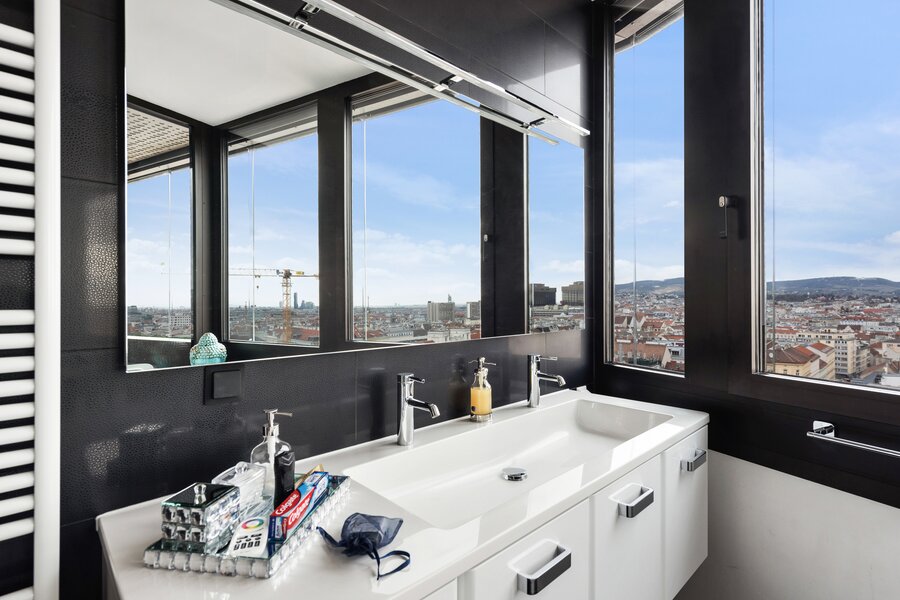 Vienna West View Badezimmer 1 | © Skyflats Vienna