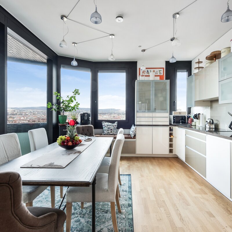 Vienna West View Living Kitchen | © Skyflats Vienna