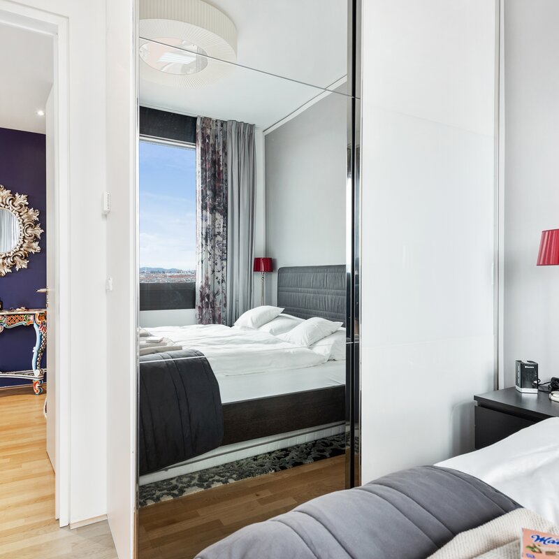 Vienna West View Schlafzimmer 1 | © Skyflats Vienna