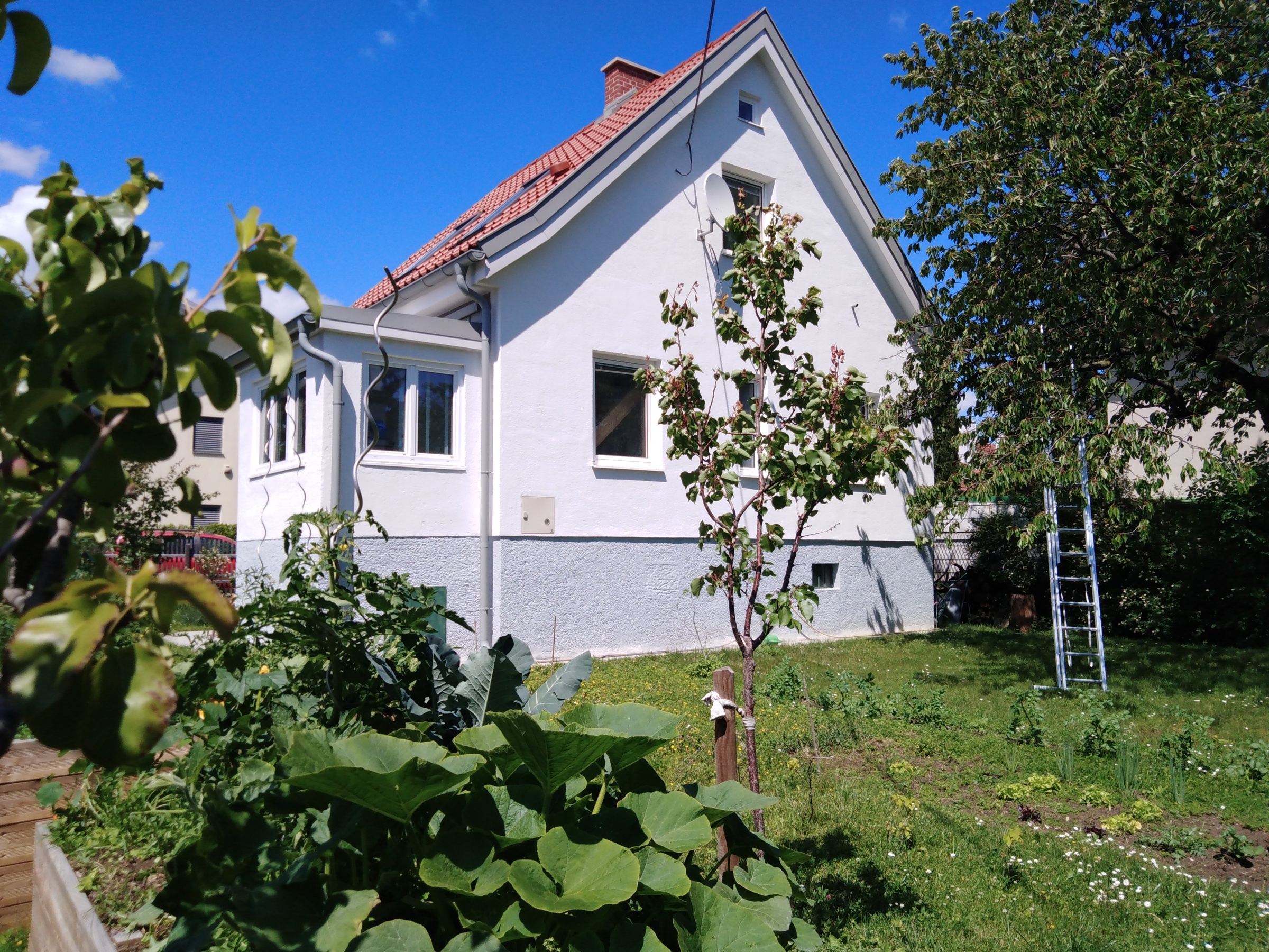 Gartenseitige Hausansicht