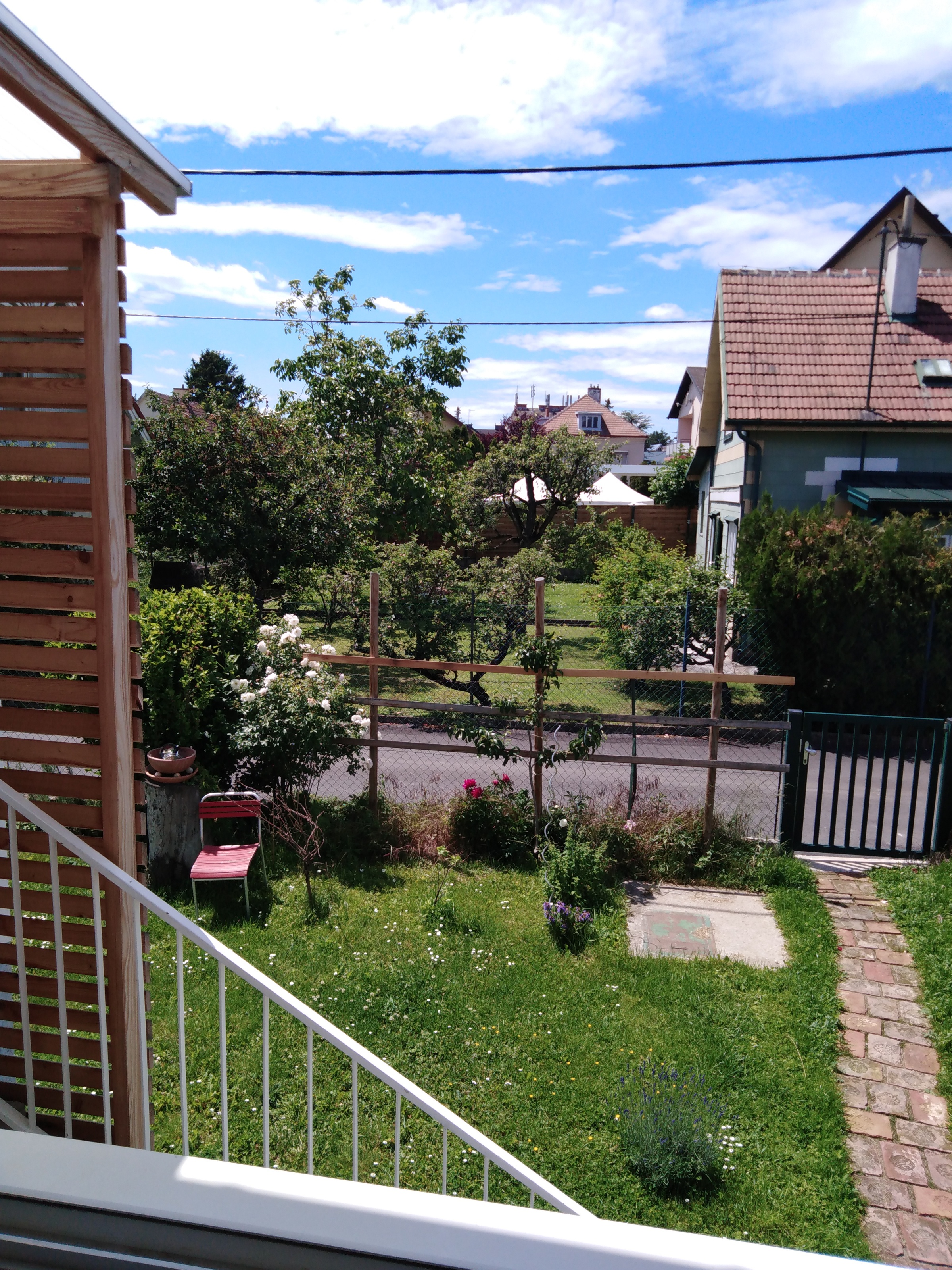 Blick aus dem Schlafzimmer