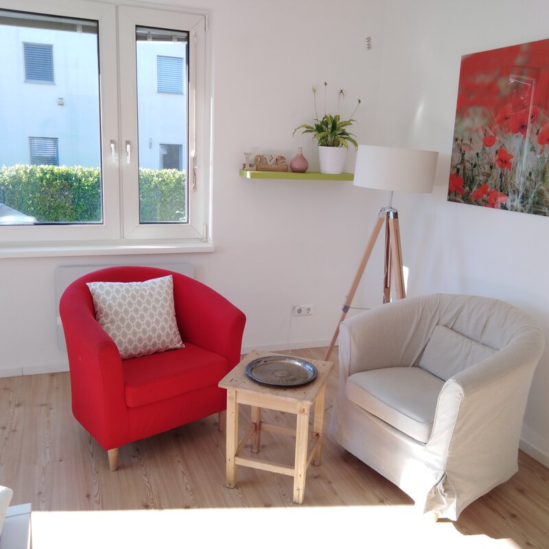 Sitzgruppe im Schlafzimmer