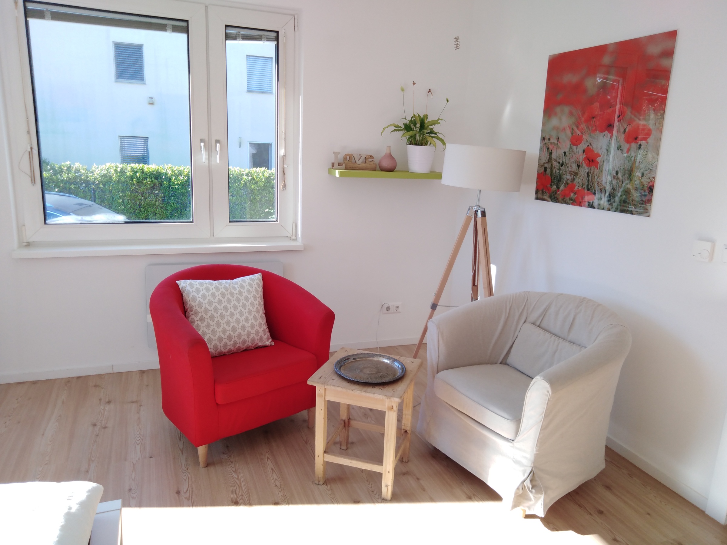 Sitzgruppe im Schlafzimmer