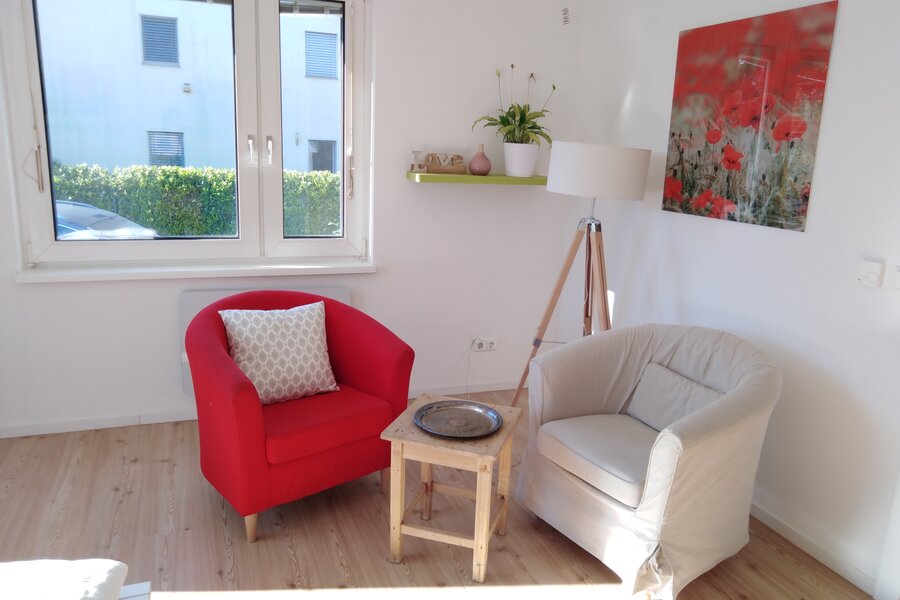 Sitzgruppe im Schlafzimmer