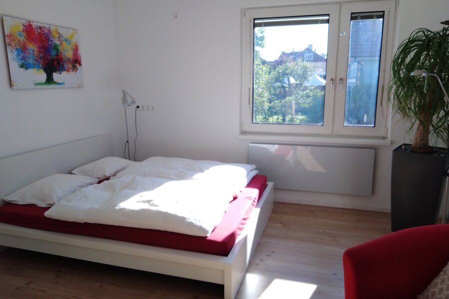 Bett im Schlafzimmer