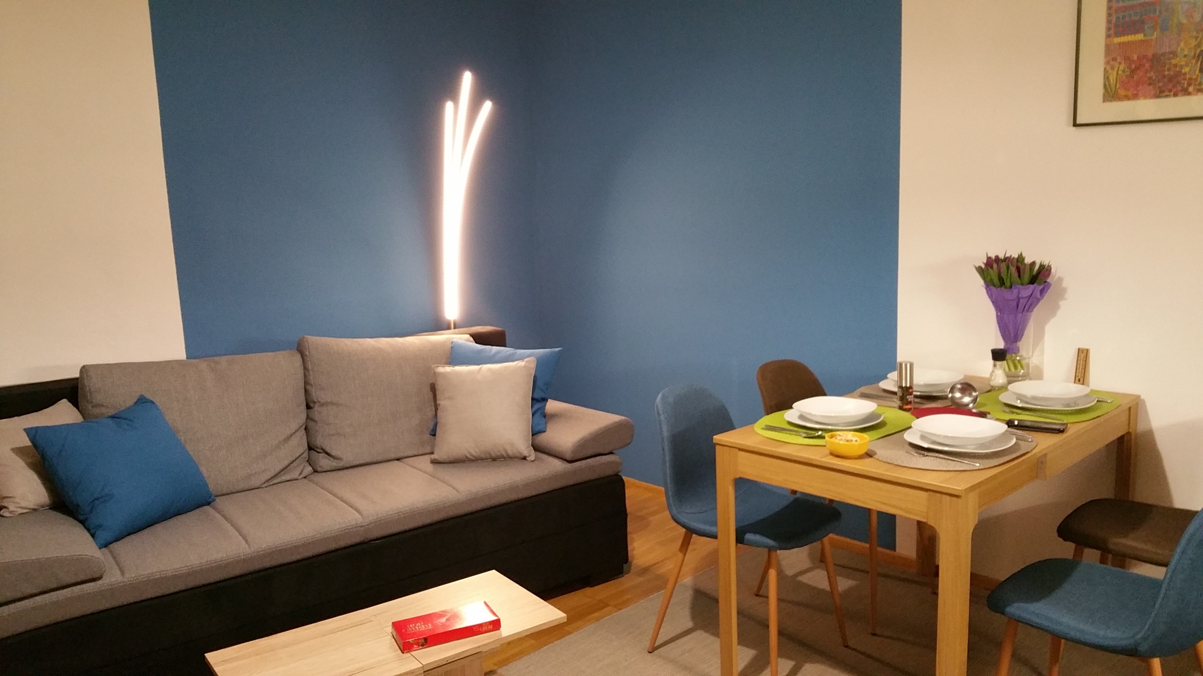 Sofa-bed and dining table