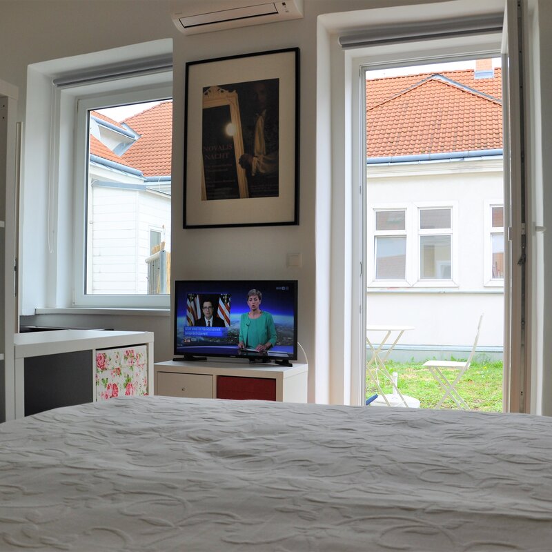 Watching TV from the bed