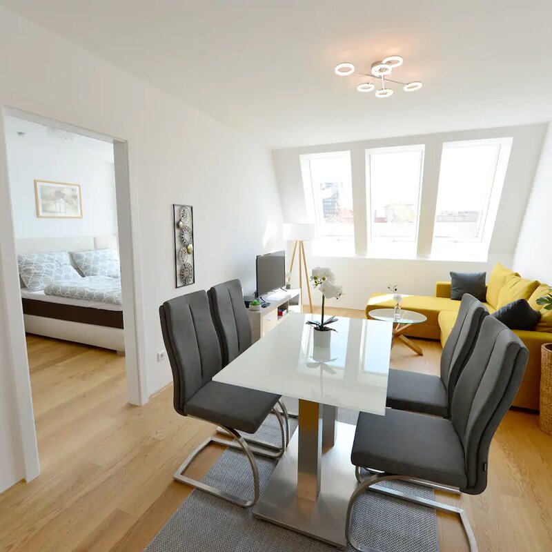 Living with open kitchen area