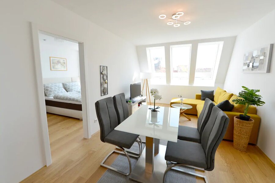 Living with open kitchen area