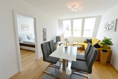 Living with open kitchen area