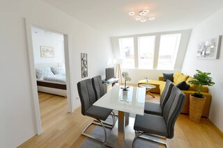 Living with open kitchen area