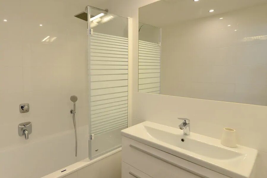 bathtube, normal shower and rainshower