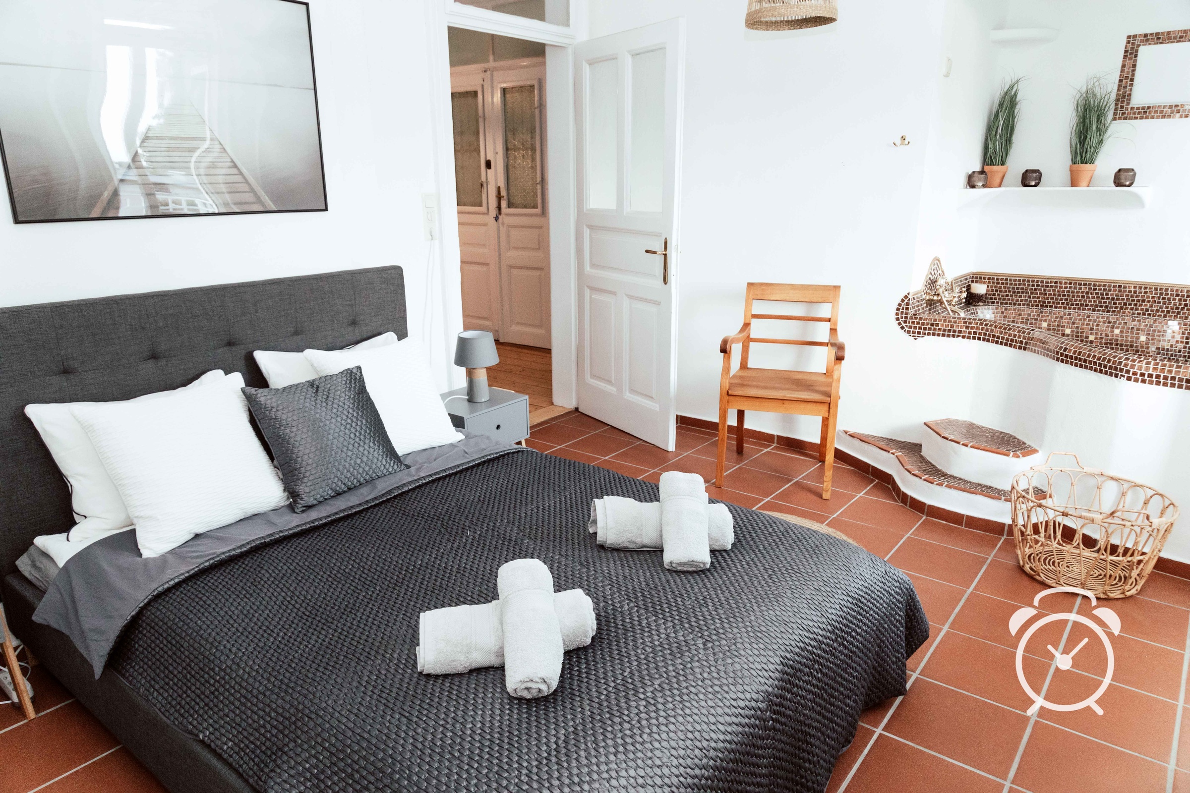 The bedroom 