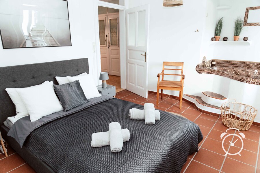 The bedroom 