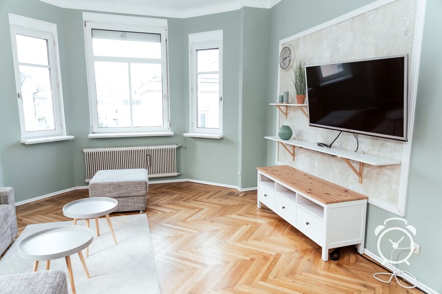 The living room 