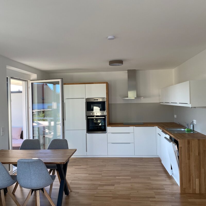 Kitchen and dining area