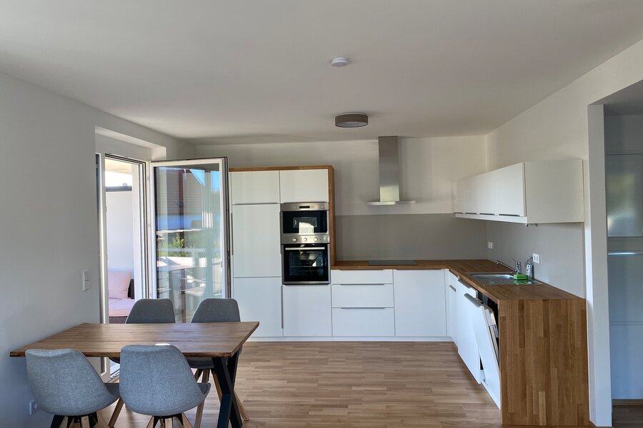 Kitchen and dining area
