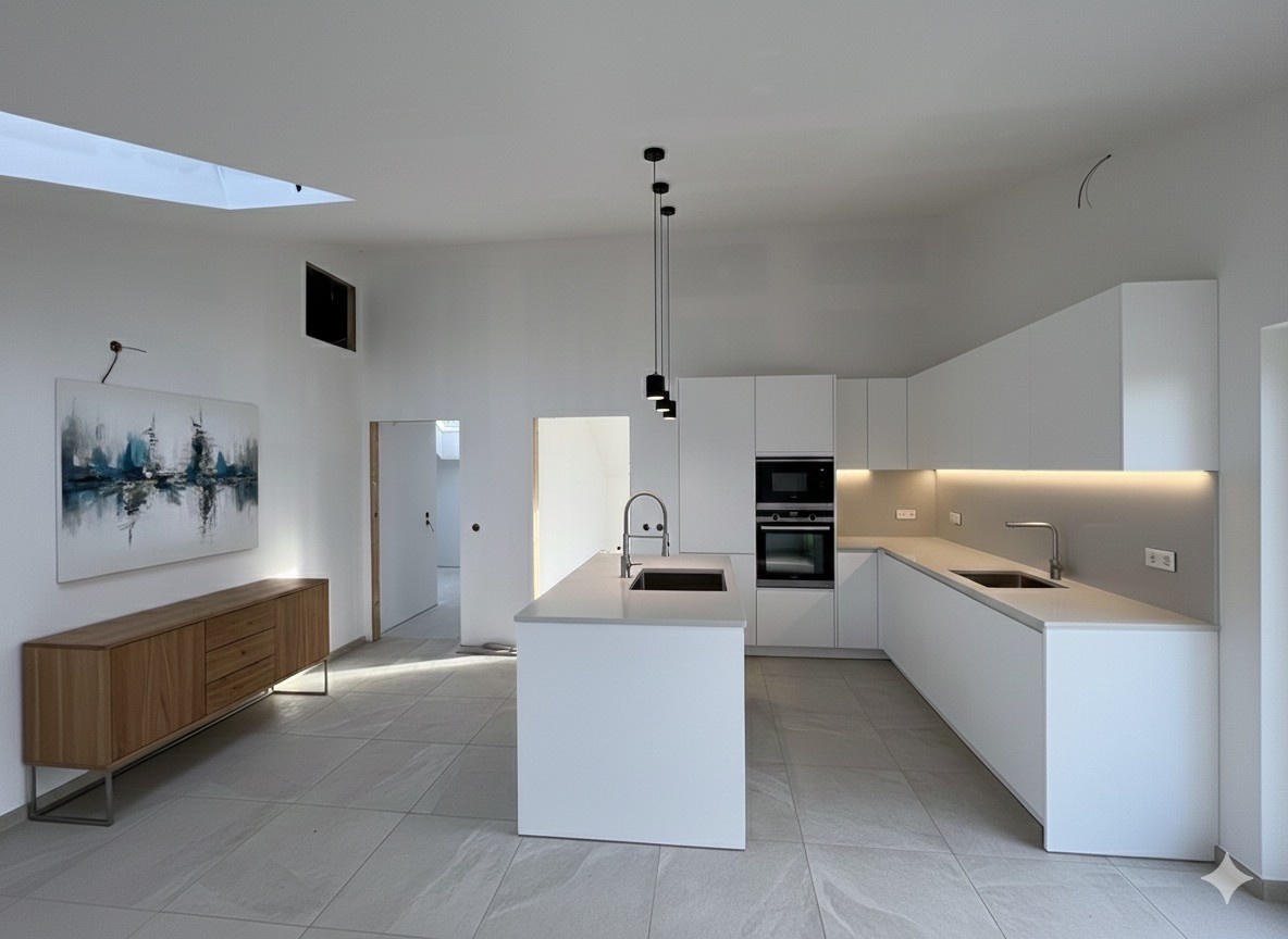 Bright 1-room apartment with open designer kitchen – short-term rental & temporary housing for 1 to 6 months in Vienna